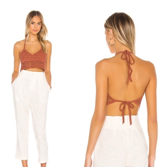 Free People Tops - Free people Sydney Crochet Bralette in Terracotta size xs